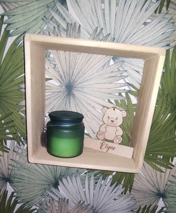 Plaque de Porte Ourson en bois - Prénom Personnalisable – Image 3