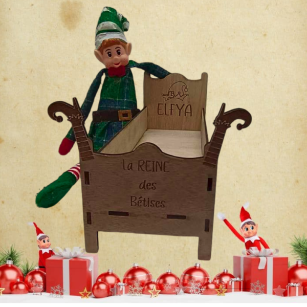Lit pour lutin farceur personnalisé "La reine des Bêtises"